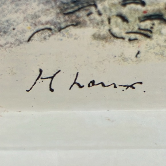 VINTAGE MASSILLY FRANCE OBERNAI SARREGUEMINES M LARRY METAL TRAY 12x9.5 - Picture 5 of 16